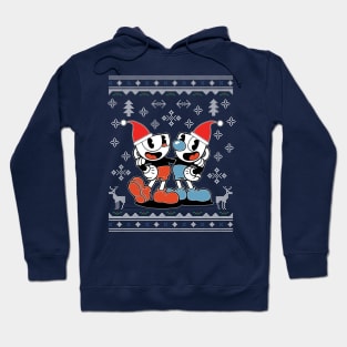 Cuphead Christmas Knit Hoodie